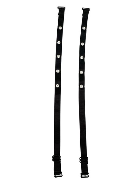 

1pair rhinestone decor shoulder strap 92bb#, Black;red