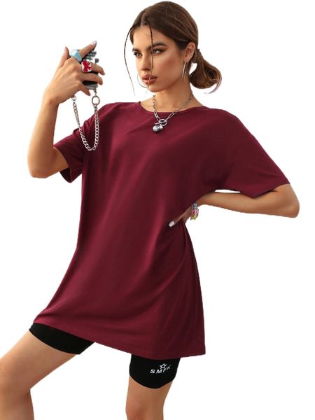 

solid drop shoulder tee g7bu#, White
