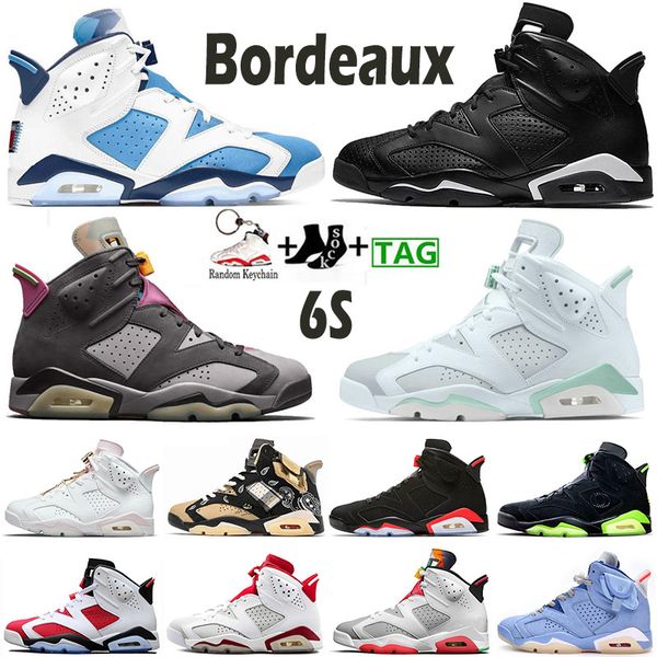

jumpman vi 6 6s men basketball shoes mint foam electric green midnight navy university blue bordeaux hare unc infrared white red oreo sports