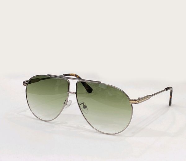 

gold green gradient sunglasses t0852 men pilot shades summer designer glasses lunettes de soleil uv protection with box, White;black