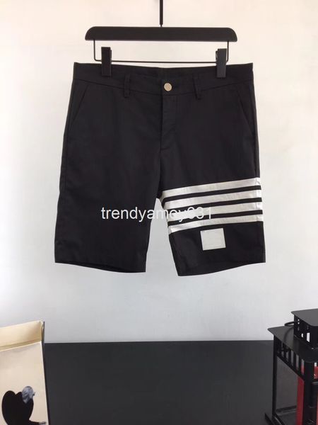 

men's pants summer men's casual shorts four bar pants wechat, Black
