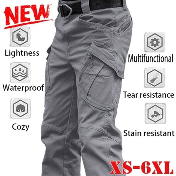

men's pants men breathable cargo summer military work male quick dry jogging casual army waterproof tactical 220827, Black