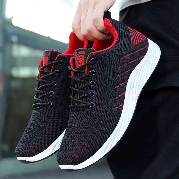 

dress shoes men casual sports shoes fashion soft soled running shoes classic lace up sneakers 220718, Black