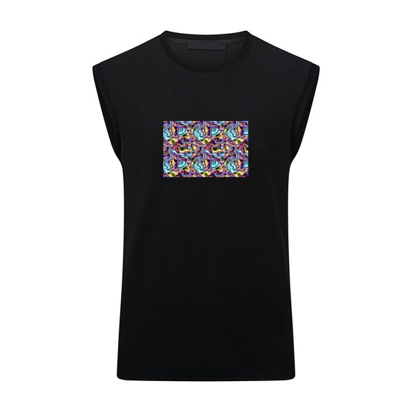 

2022 designer tide t shirts letter laminated print short sleeve loose oversize casual t-shirt 100% pure cotton for men and women55, White;black