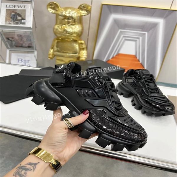 

2022 new casual shoes mens women solid leather sneaker trendy platform walking trainers chaussures dress shoes size35-45 rx220505261i, Black