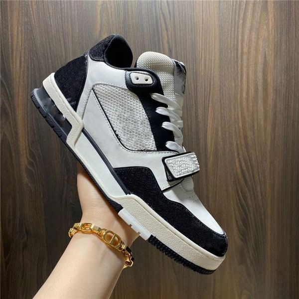 Designer Luxury Trainer High Top Low Shoes Men 408 Moda 508 Sapatos de escalada Sapatos de couro genu￭no t￪nis esportivos ao ar livre 36-45 B