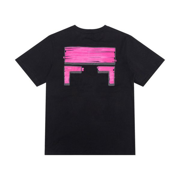 

summer mens fashion t shirts loose tees designers offs brands man women casual t-shirt luxury clothing street shorts sleeve letter arrow bl, White;black