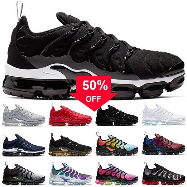 

tn plus men women running shoes triple white black gold grape hyper blue orange mens sneakers sports runners chaussures155t