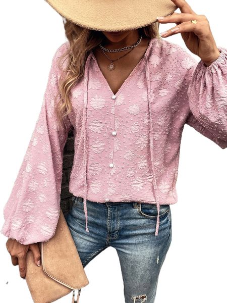 

floral embossing button front v2m1#, White