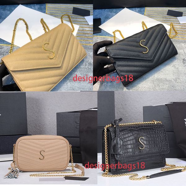 

designer bag tote genuine leather brown handbag fashion ladies shoulder women luxury bags messenger diamond embroidery thread chain purses