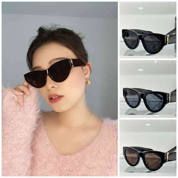 

sunglasses hailey haili european american retro men's and women's net red personalized plate metal label slm94 black thin tide, White;black