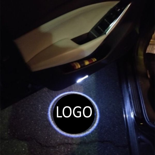 JXF Автомобильный световой сигнал Декоративная лампа 2 шт. Для Harley Louts Универсальные модели Двери Двере Доброе Светодиодное Лазерное Логотип Призрачный Тень Предупреждение