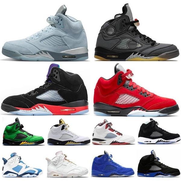 

5s men basketball shoes 5 sandals red alternate grape what the oregon metallic white cement, Black