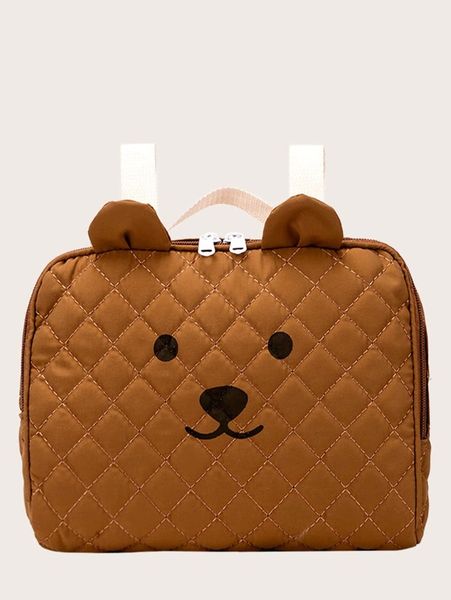 

kids cartoon design quilted backpack she
