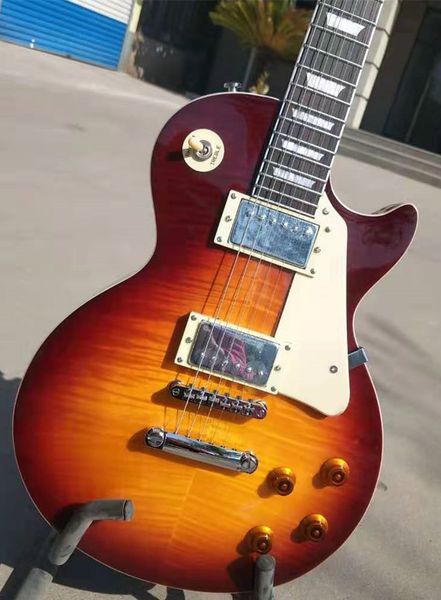 

flame maple electric guitar good sound quality