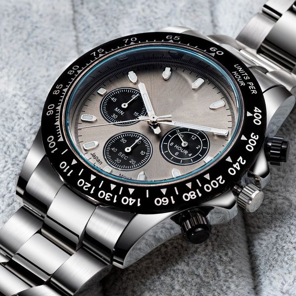 

automatic mechanical watches mens watch fashion 40mm business wristwatches life waterproof stainless steel wristwatch multiple iced out colo, Slivery;brown