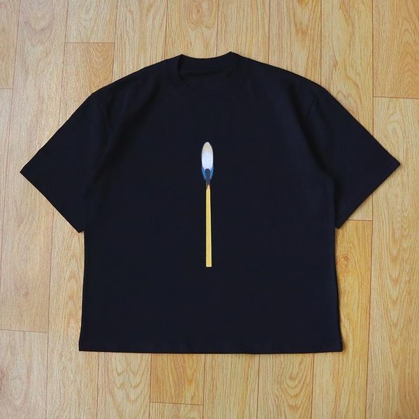 

men's t-shirts candle t shirt men hip-hop tour women shirts loose fit short sleeve clothing, White;black