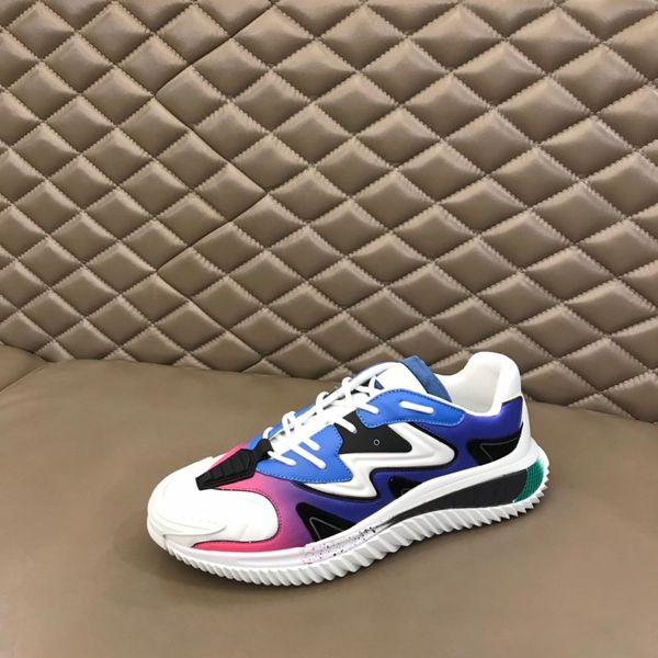 

men's shoes luxury designer brand rubber fabric sports shoe modelling design fashion atmosphere with box size38-45, Black