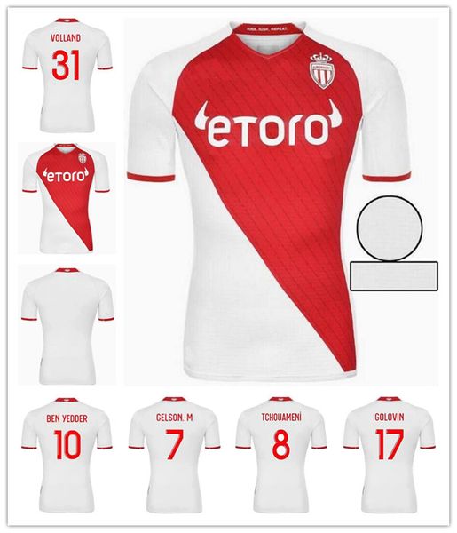 

2022 2023 as monaco soccer jerseys home ben yedder volland boadu jean lucas maillots diop 22 23 henrique b.badiashile gelson fabreags golovi, Black;yellow
