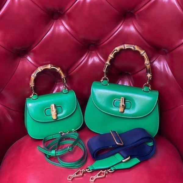 

designer women messenger bags bamboo handbag shoulder bag crossbody bags luxury genuine leather flap fashion retro satchel lady handbags two