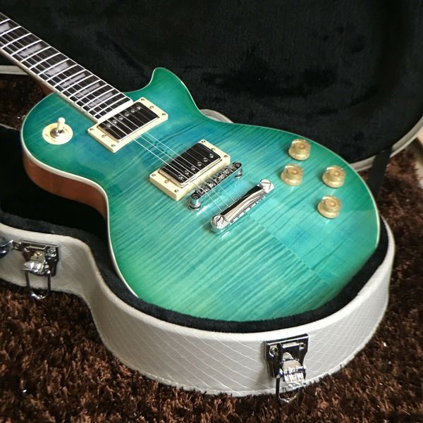 

jazz store perfect sound quality blue electric guitar