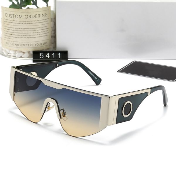 

luxury5411 sunglasses women men designer popular fashion big hollow frame summer style uv protection lens come with case, White;black