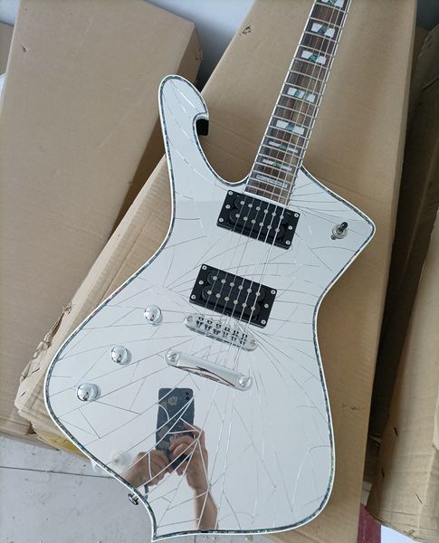 

6 strings left handed broken style electric guitar with rosewood fretboard