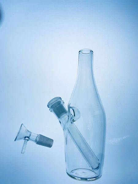 Bottiglia per sake con narghilè in vetro trasparente, set da fumo facile da pulire, concessioni sui prezzi diretti in fabbrica