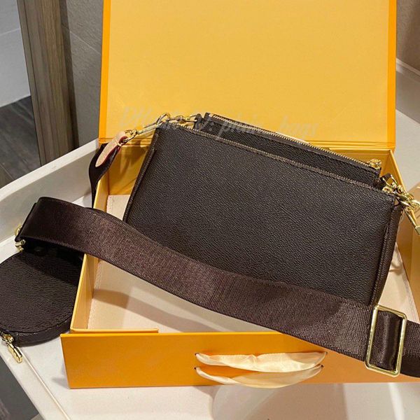 

wallet shoulder trio women wallets designers card holder chain crossbody bag shopping totes removable ladies purses luxurys handbag womens f, Red;black