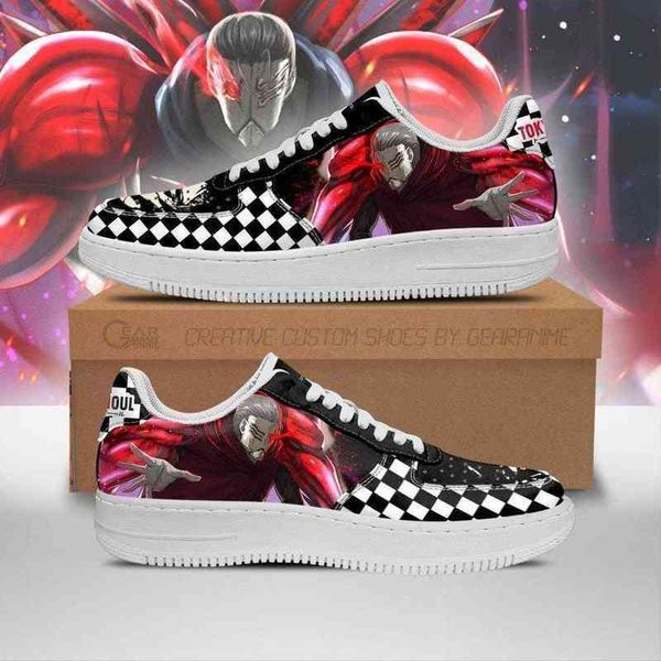 

anime shoes diy tokyo ghoul yoshimura sneakers custom checkerboard casual running sport walking lightweight tennis