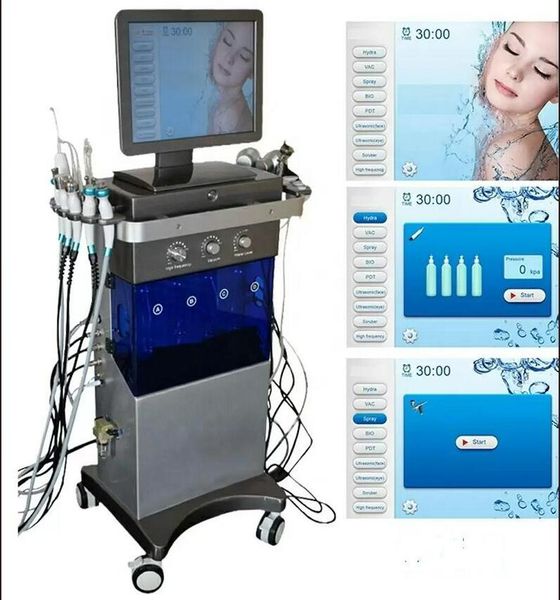 

2022 new skin care 13 in 1 diamond hydra facial dermabrasion deep cleaning multi-function face rf skin rejuvenaiton bio-lifting wrinkle remo