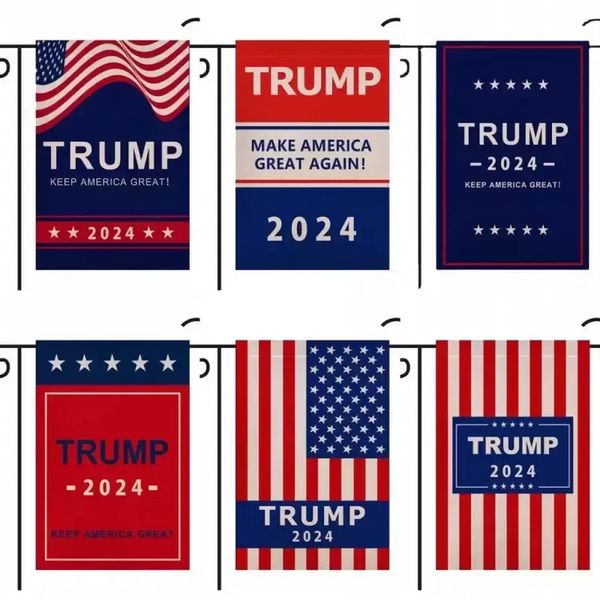 DHL 30x45cm Trump 2024 Flag maga kag kag republicano EUA bandeira bandeira sinalizador biden nunca América presidente Donald Funny Garden campanha bandeira do jardim