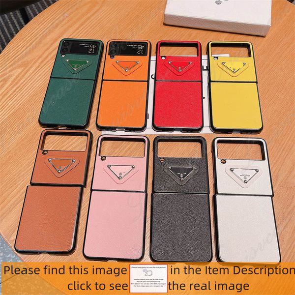 Custodie per telefoni di moda di design di lusso per Samsung Galaxy Z flip 5 4 3 Z fold 3 4 5 Z flip3 5g Cover posteriore in pelle PU per cellulare mobile