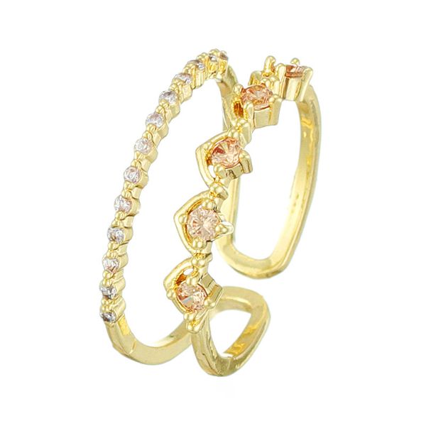 

cluster rings advanced sense of light luxury design pearl ring female fashion temperament niche delicate opening personality net red index f, Golden;silver