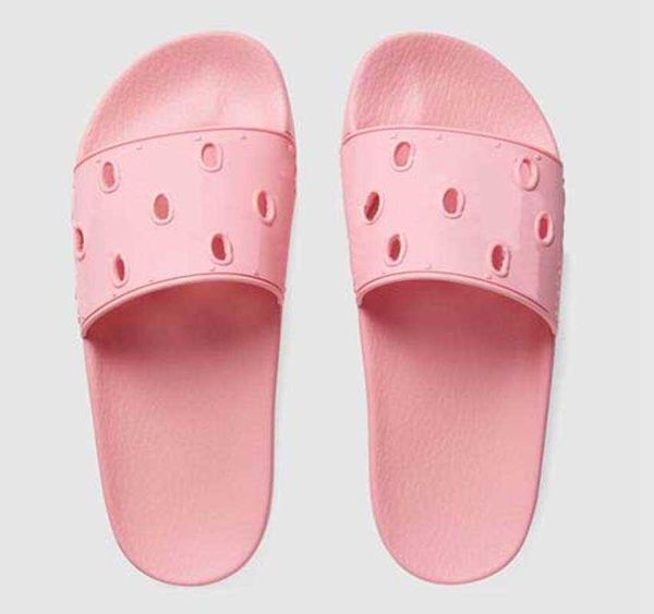 

men's women's slippers sandals shoes slide summer fashion wide flat flip flops with box 16, Black