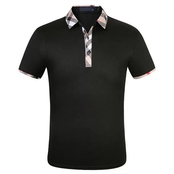 

2021 luxury brand mens designer polo t shirt summer fashion breathable short-sleeved lapel casual m-3xl@45, White;black