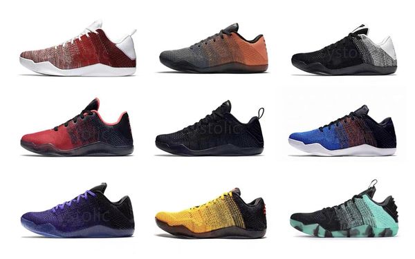 

2022 authentic mamba 11 elite men outdoor shoes bruce lee ftb last emperor white horse red horse achilles heel 11s sports sneakers with orig