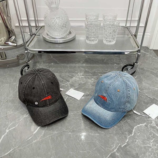 

caps designer ball chic cap retro peak cap summer sunhat for man woman 2 colors good quality, Blue;gray