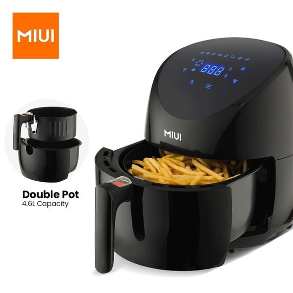 

miui 46l electric air fryer oven micyclone 360Â°baking led touchscreen deep fryer without oil configurations flagship 220707