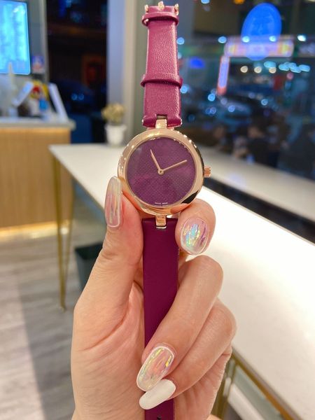 

women's fashion two-needle quartz ancient color belt watch retro atmospheric girlfriends gift, Slivery;brown