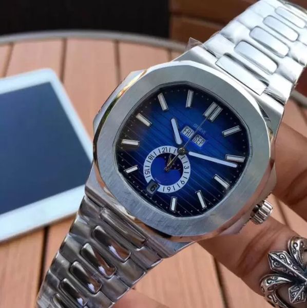 

u1 grade aaa luxury high-end quality men automatic watch 2813 silver strap blue stainless mens mechanical movement wristwatch waterproof sup, Slivery;brown