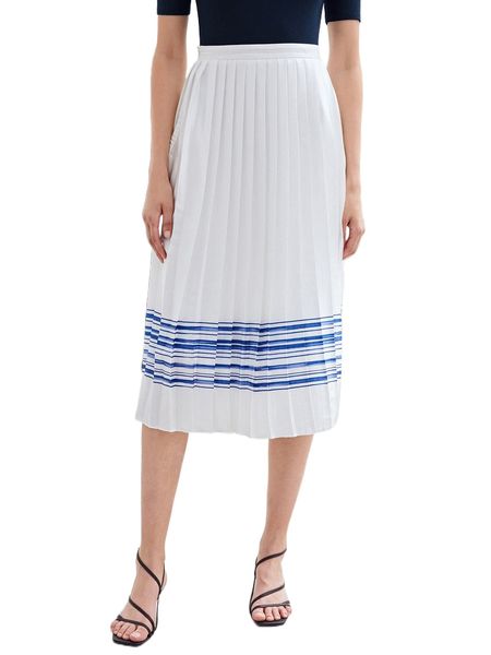 

motf premium pleated flowy midi skirt n0rn#, Black