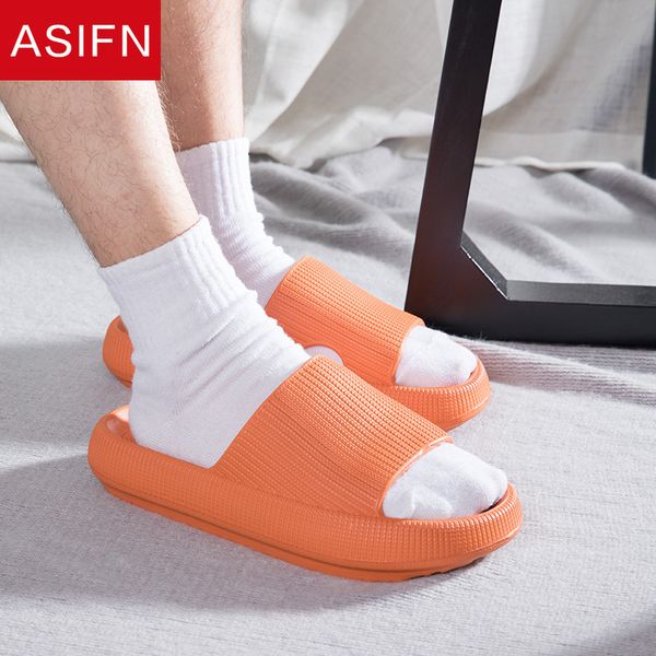 

asifn women thick platform slippers summer beach eva soft sole slide sandals leisure men ladies indoor bathroom anti-slip shoes, Black