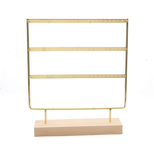 

3 layers earrings stand display jewelry storage props 220624, Black;blue