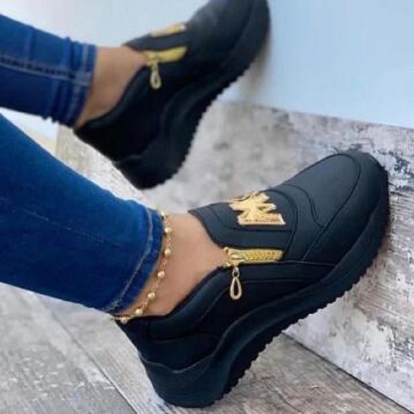 

woman women flats platform sport trainer sneaker runing shoes sport women elegant genuine pu woman spring zipper flat women non slip shoe