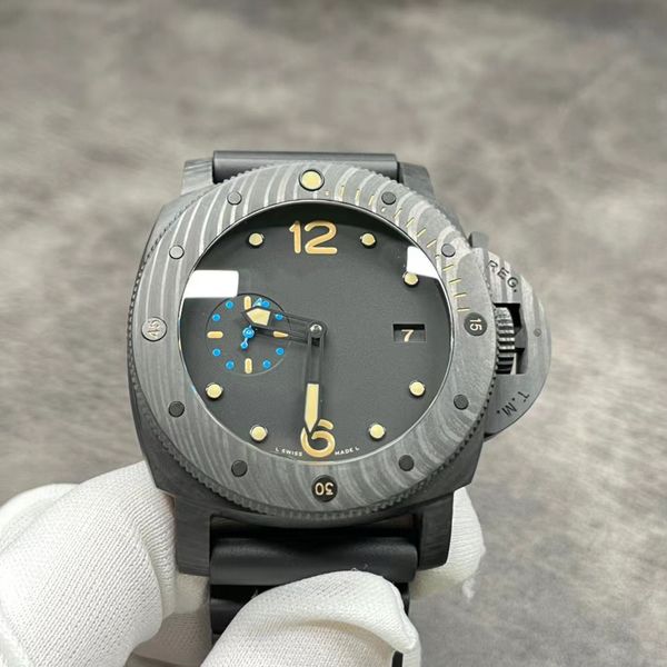 

vs diving watch for men p. 9000 movement size 47 mm countdown clock ring carbon fiber case sapphire mirror insurance bridge crown vsf variou, Slivery;brown