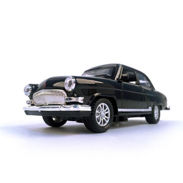 

diecast car volga gaz-21 1:32 scale vintage classics alloy car model vehicle collectible toy pull back car with sound and light t1223b