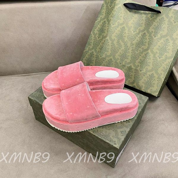 

2022 new women slides slippers platform heightening slippers europe and america outdoor slipper designers letters sandals, Black