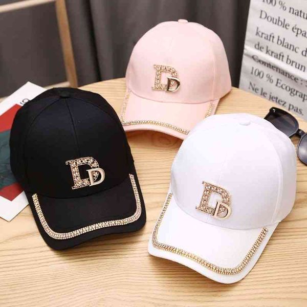 

designer bucket trucker baseball hat new fashion casual duck tongue ins net red tide versatile diamond d-standard cap, Blue;gray
