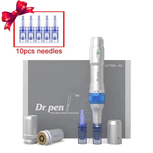 Elektrische Dr.Pen A6 Microneedling Zubehör Permanent Microblading Tattoo Nadeln dermapen Make-Up Maschine Augenbrauen Eyeliner Lip Microneedling eine batterie